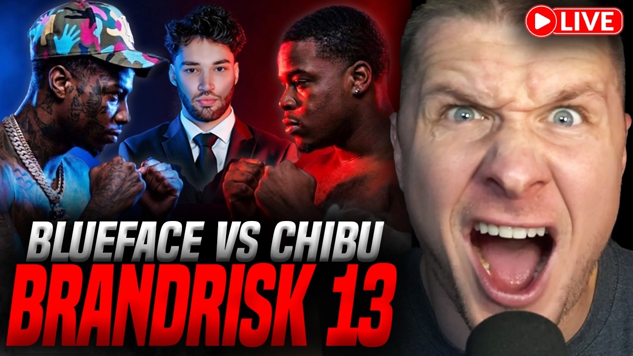 Blueface vs Chibu - Adin Ross Brandrisk 13 LIVESTREAM WATCH PARTY!!