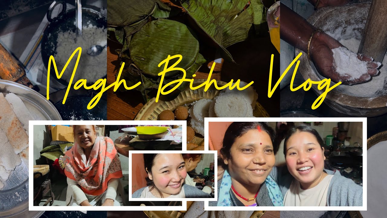 Magh Bihu Special Vlog | Pitha Preparation, Rituals & Uruka Feast🥳🤩