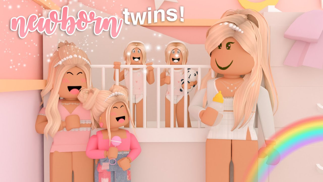 Family's Daily Routine with NEWBORN BABY TWINS | Roblox Bloxburg Roleplay