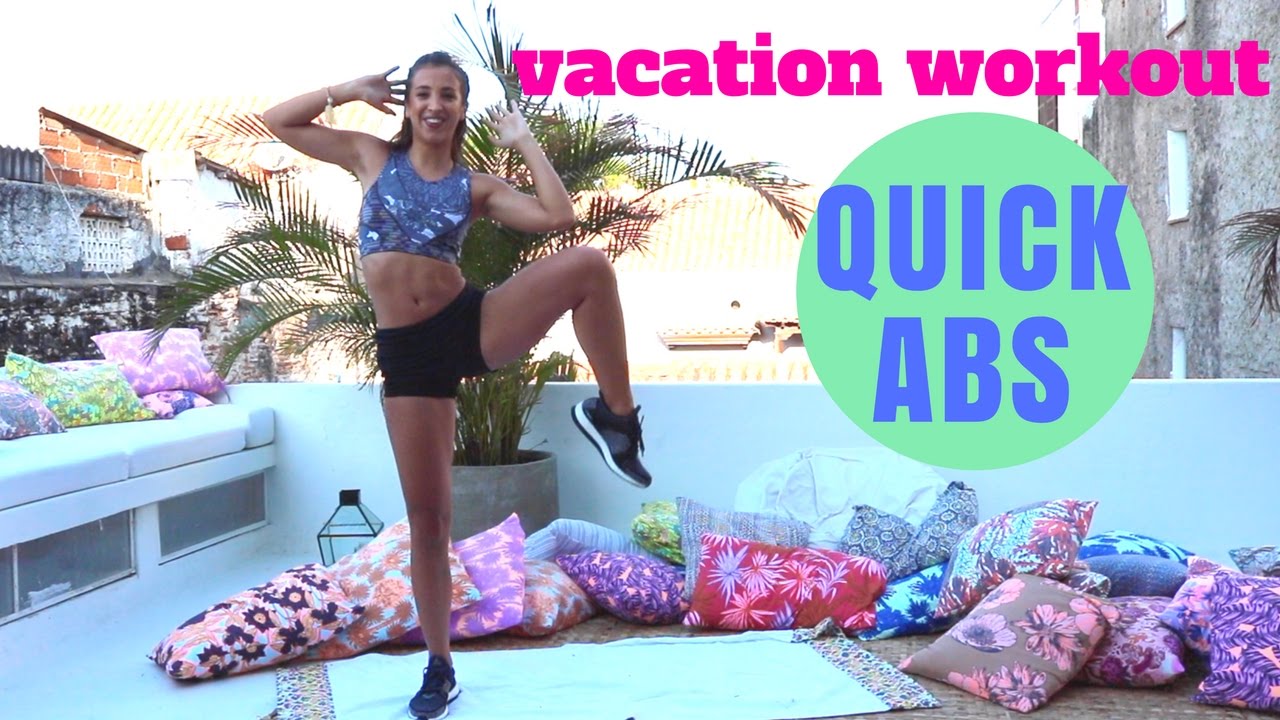 5 Min Abs Burn | Vacation Workout from Colombia