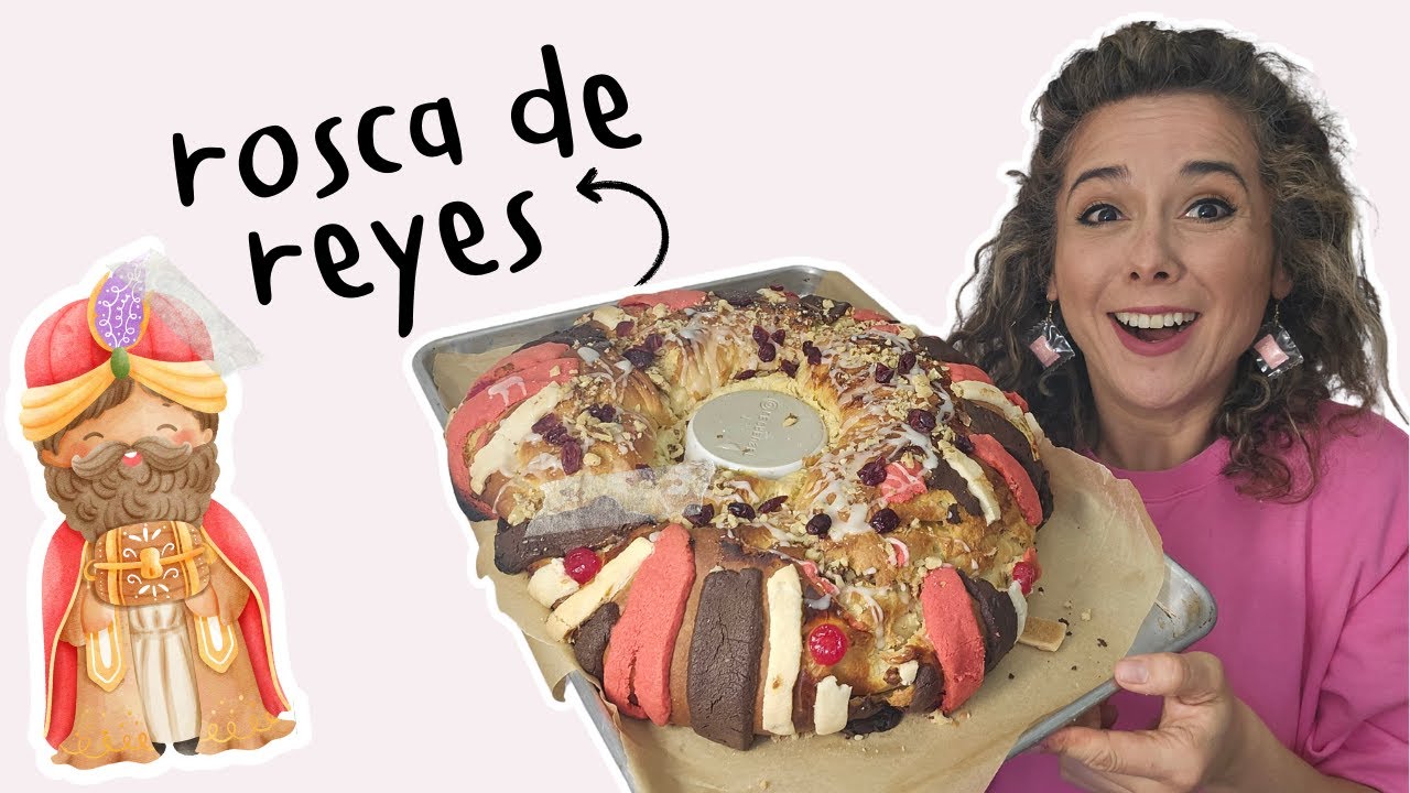 ROSCA DE REYES CON PURA COSTRA DE AZUCAR RELLENA DE NUEZ/RECETA ORIGINAL NIVEL MASTER