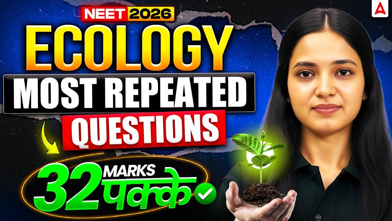 Most Repeated Questions of Ecology for NEET 2026 | 32 Marks Guarantee with These Ques by Shivani Mam