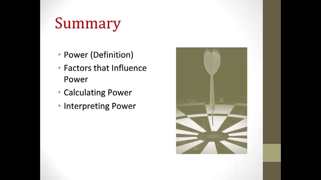 Statistical Power