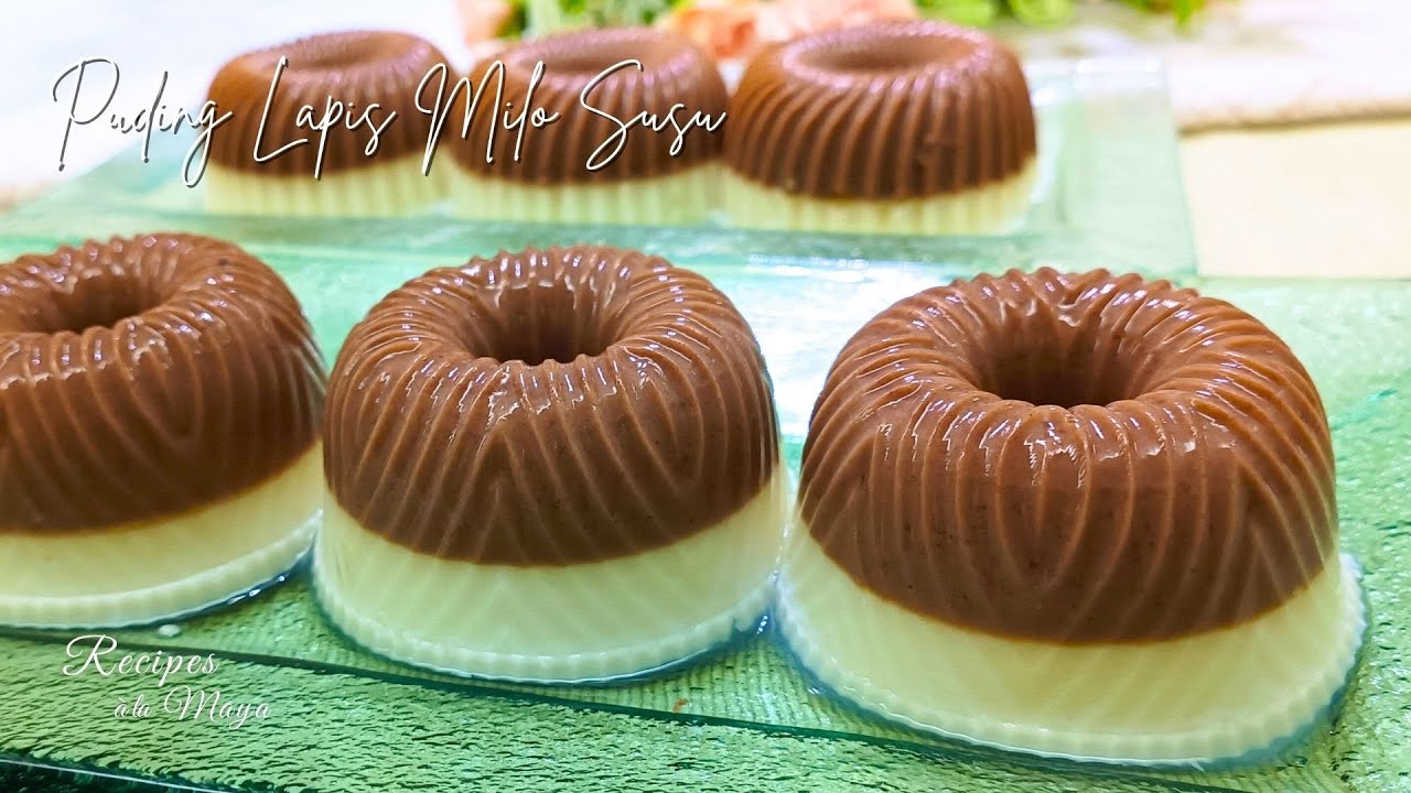 Layered Milo Mocha Milk Pudding | A Cold & Refreshing Dessert!