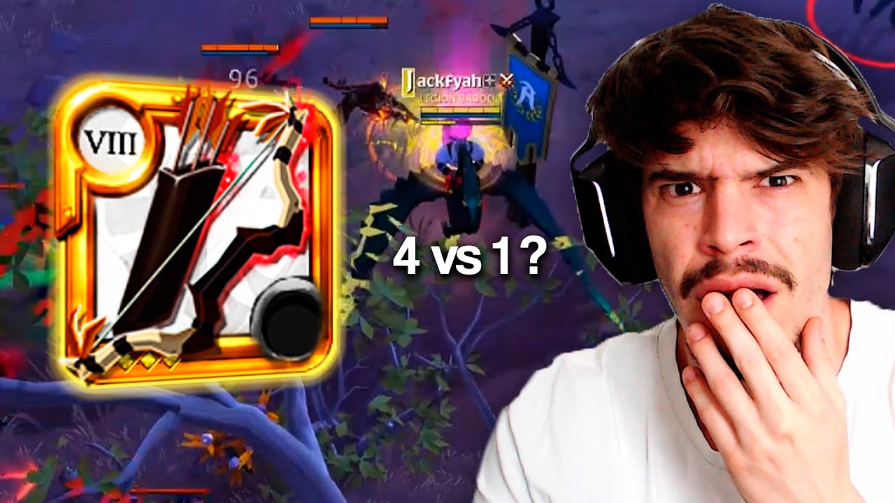 SOLO ARCO BADON CONTRA LOS GANKERS de ZONA NEGRA 🪖🔥 Albion Online