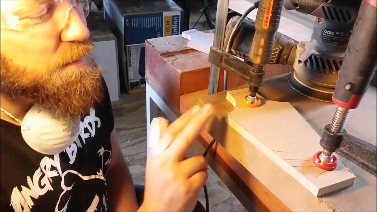 Monster Guitars 021: Neck-through Telecaster - Making a headstock template