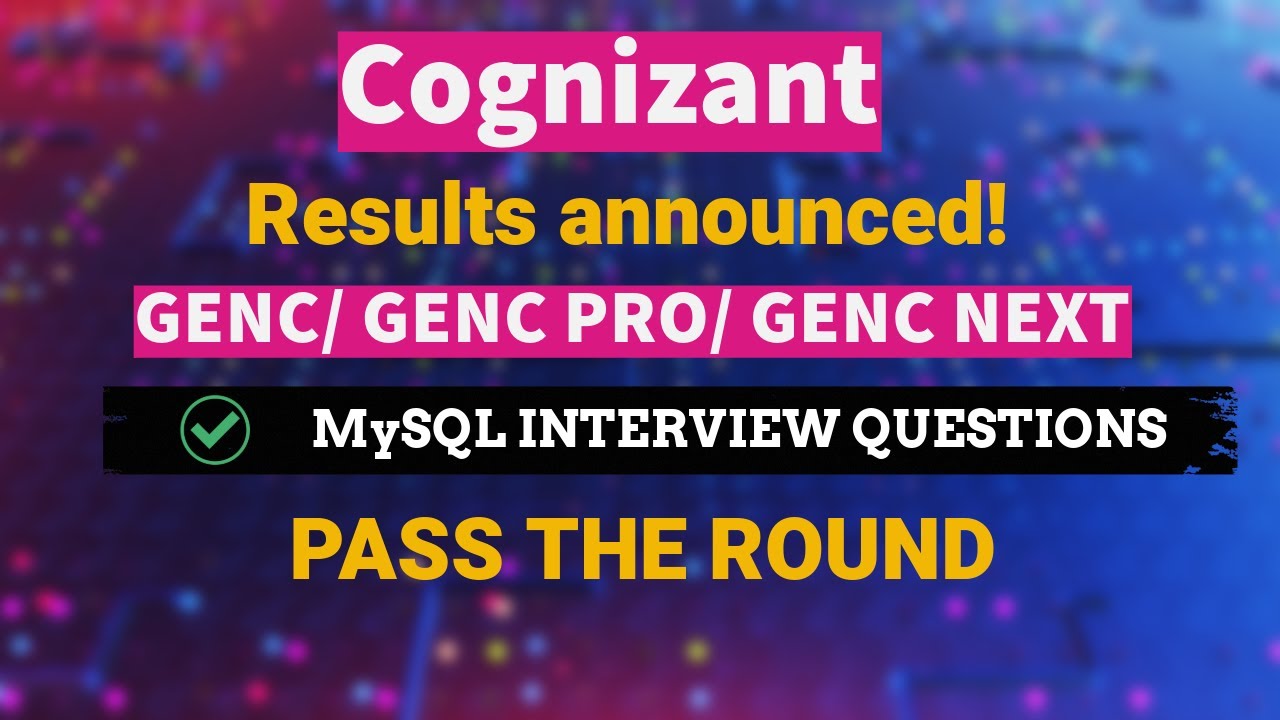 🔥Cognizant Top Most Common SQL Interview Questions💼 | Ace Your Cognizant Interview!🚀#placement #sql