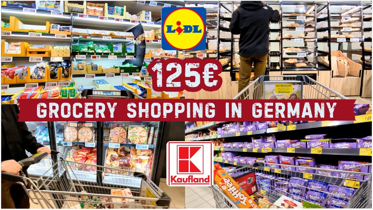 🇩🇪  125€ CHRISTMAS Grocery Shopping with my Husband in GERMANY at Lidl and Kaufland