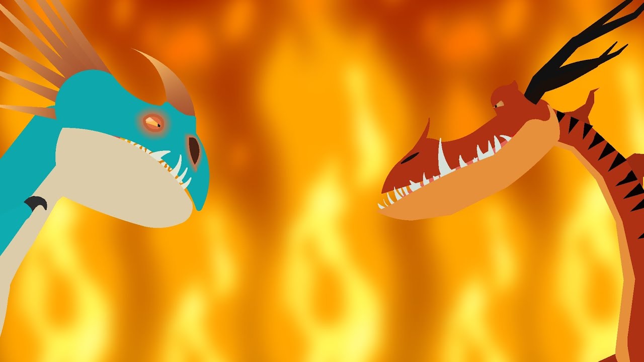Deadly Nadder vs Monstrous Nightmare - | HTTYD | Animation