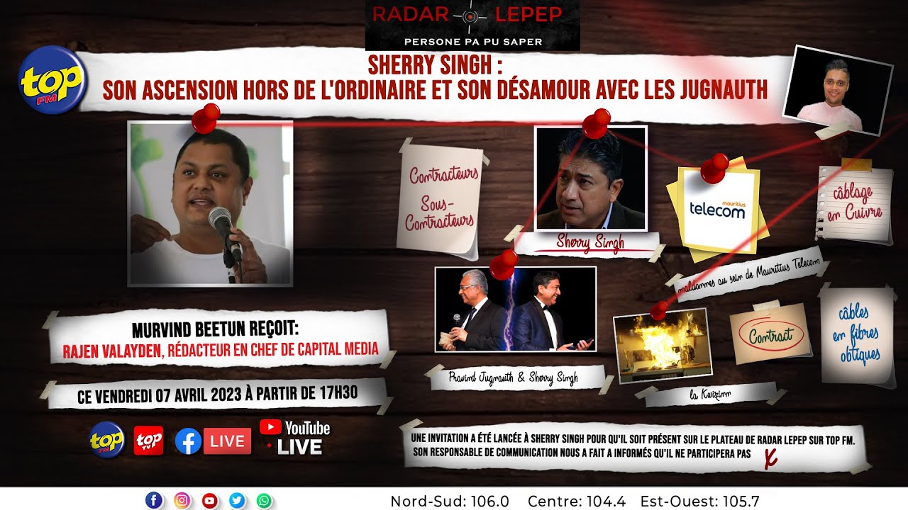 Radar Lepep : Sherry Singh : son ascension hors de l'ordinaire et son désamour avec les Jugnauth
