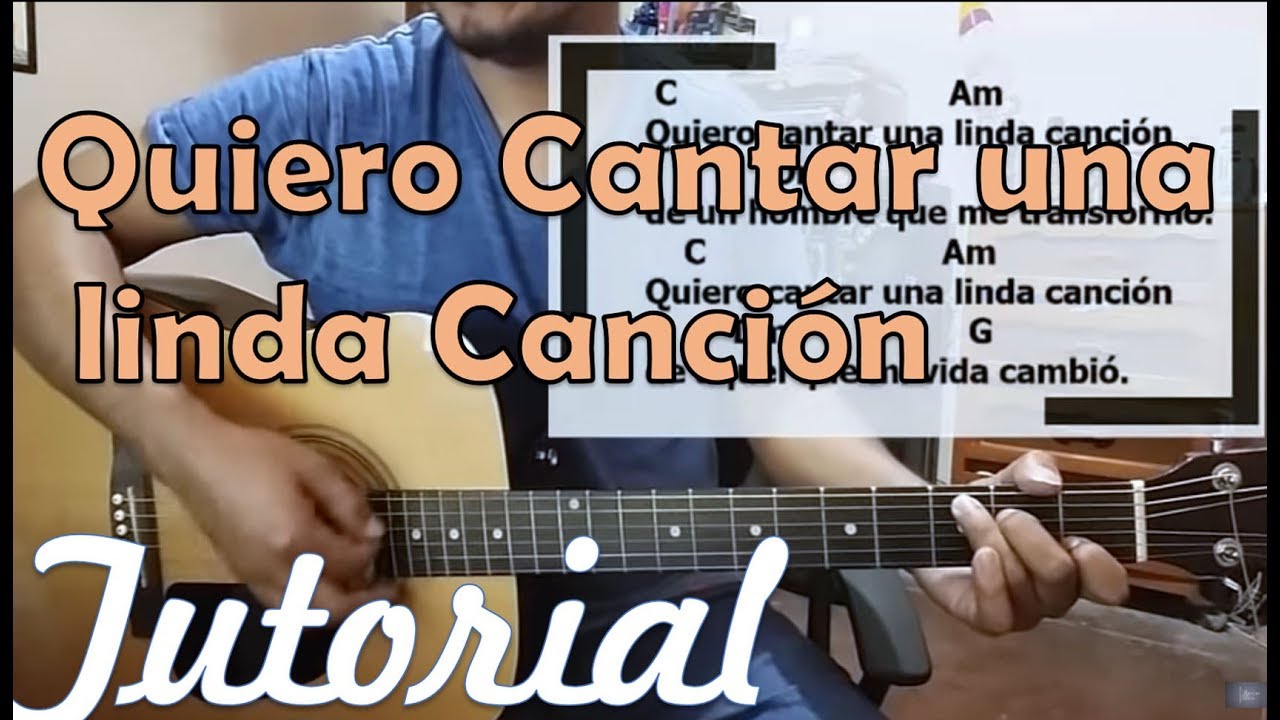 Quiero cantar una linda canción acordes guitarra| curso para guitarra