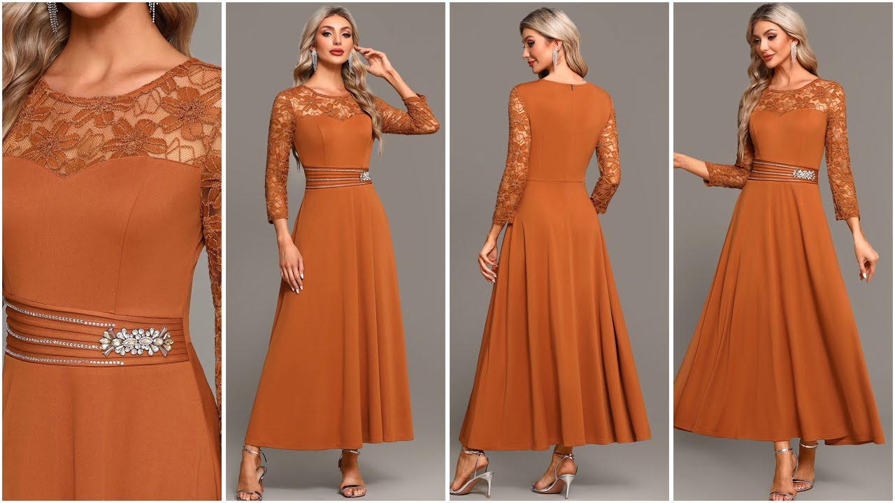 Look stunning in this flattering maxi dress this fall