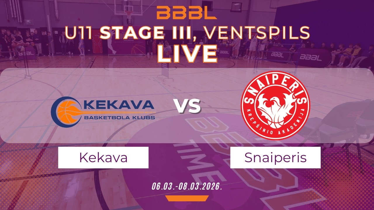 BK Ķekava 2015 vs KA Snaiperis 2015 | BBBL U11 | Stage III