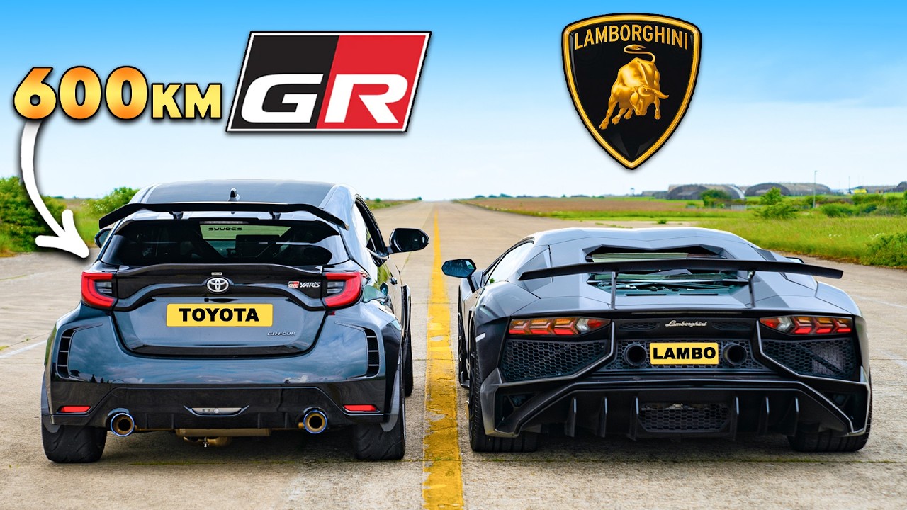 GR Yaris O MOCY 600 KM v Lambo Aventador SV: WYŚCIG