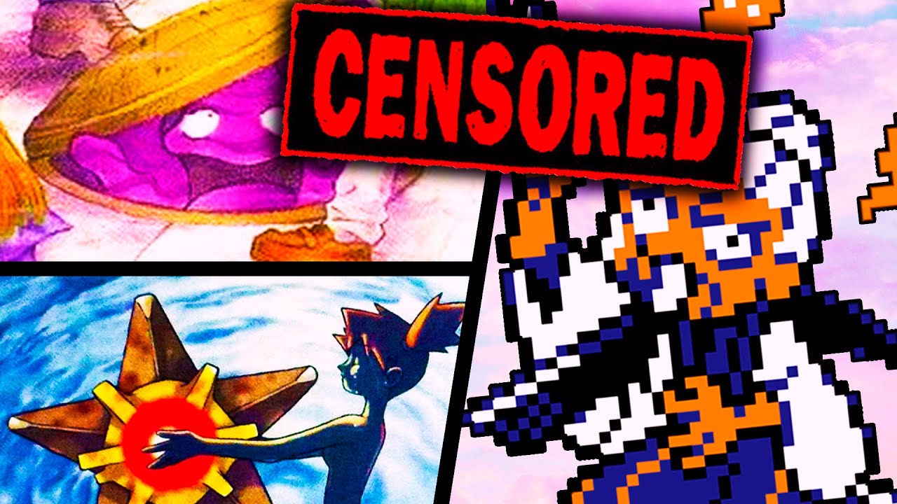 😰 15 casos de CENSURA de POKÉMON (Anime, juegos, cartas...)