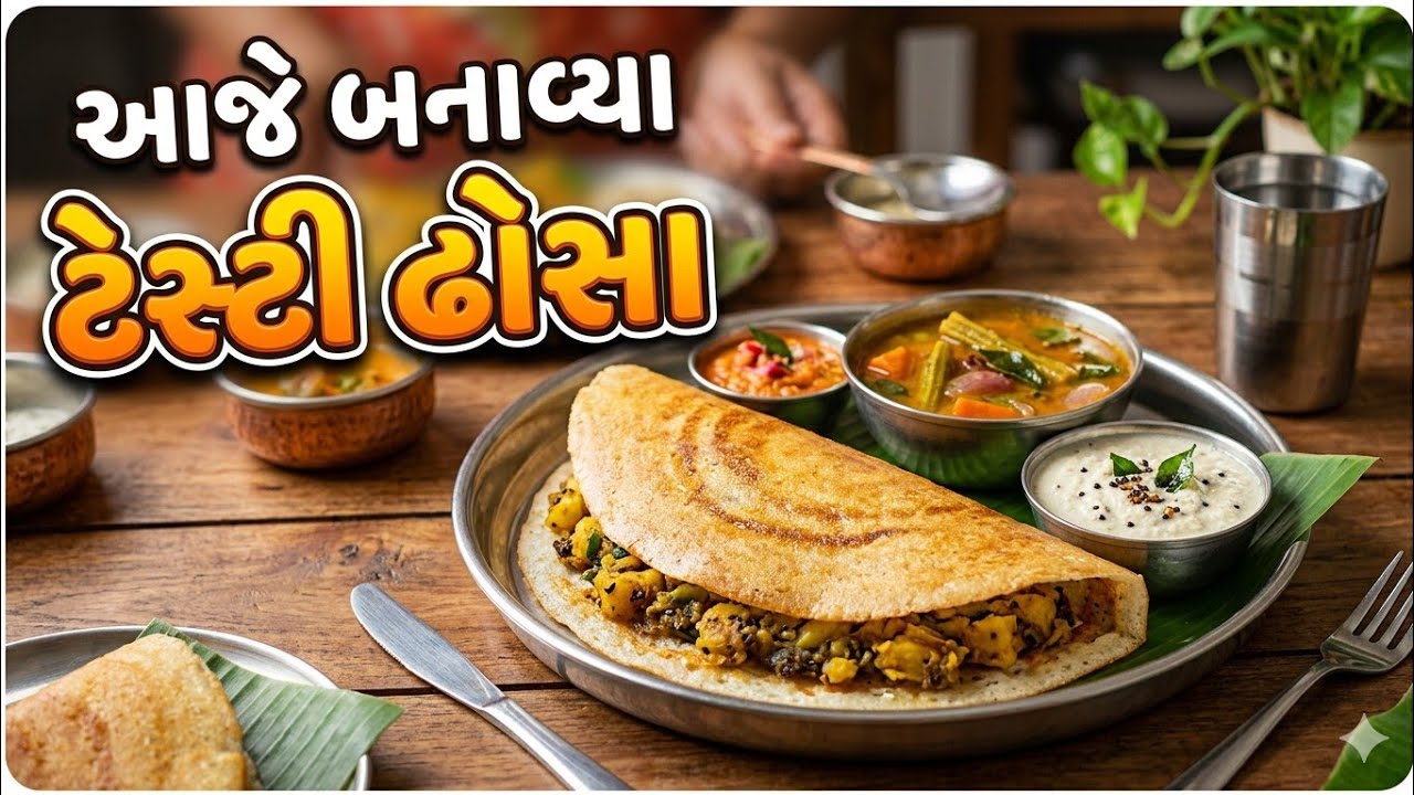 આજે બનાવ્યા ટેસ્ટી ઢોસા 😋🥞 | Crispy Dosa Recipe at Home | Gujarati Vlog #shorts