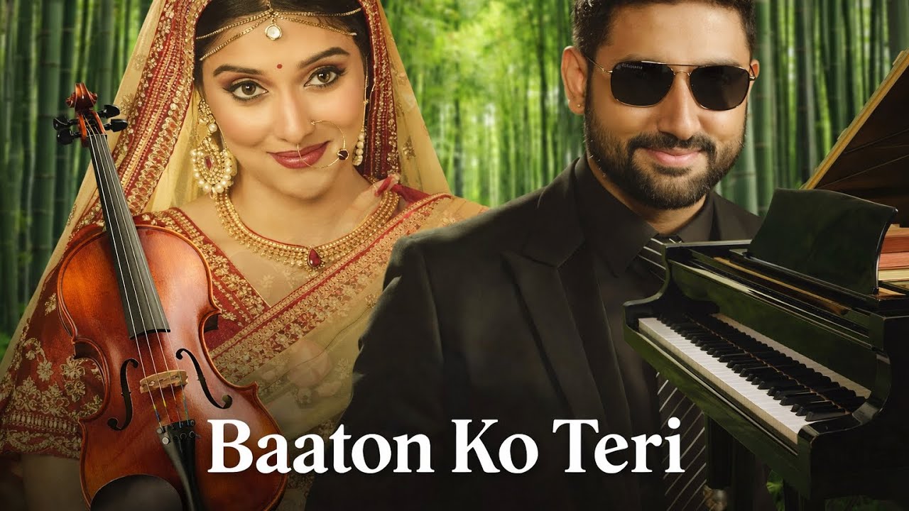 Baaton Ko Teri | Violin & Piano Cover | Emotional Bollywood Music