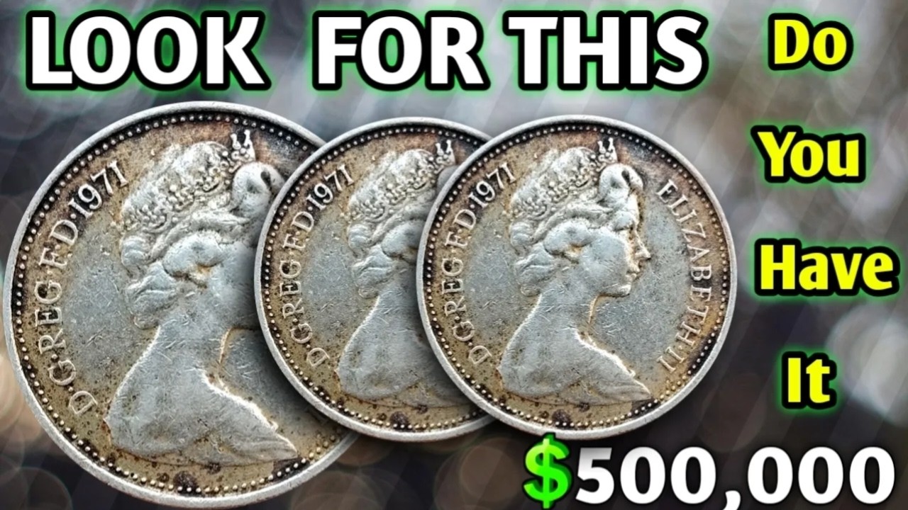 У вас есть эти 5 самых редких и ценных новых пенсов Елизаветы II номиналом 5 пенсов, стоимость ко...