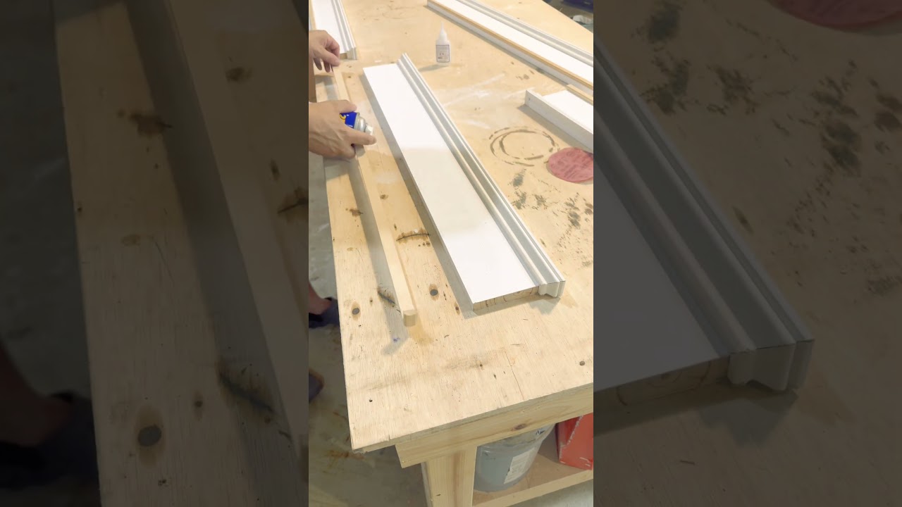 Easy door trim update #diy #home #homeimprovement #doors #doortrim #homediy #renovation