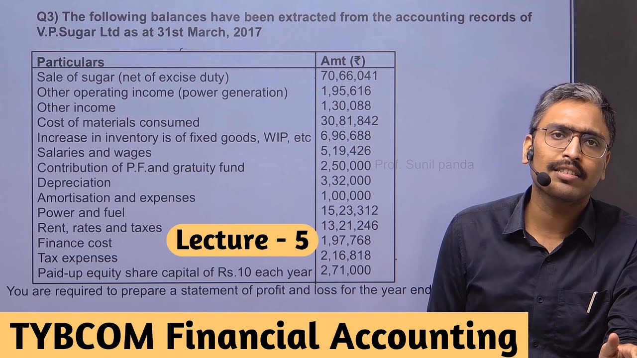 preparation of final accounts of companies tybcom sem 5 | illustration 3