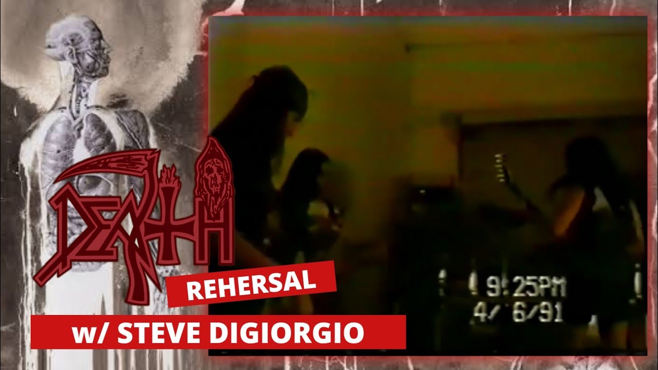 DEATH (HUMAN era) rehersal with Steve DiGiorgio