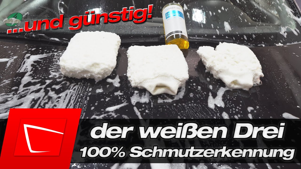 Maxshine Waschhandschuh ultra-flauschig und komplett weiß für Mehr-Hanschuh-Waschmethode!