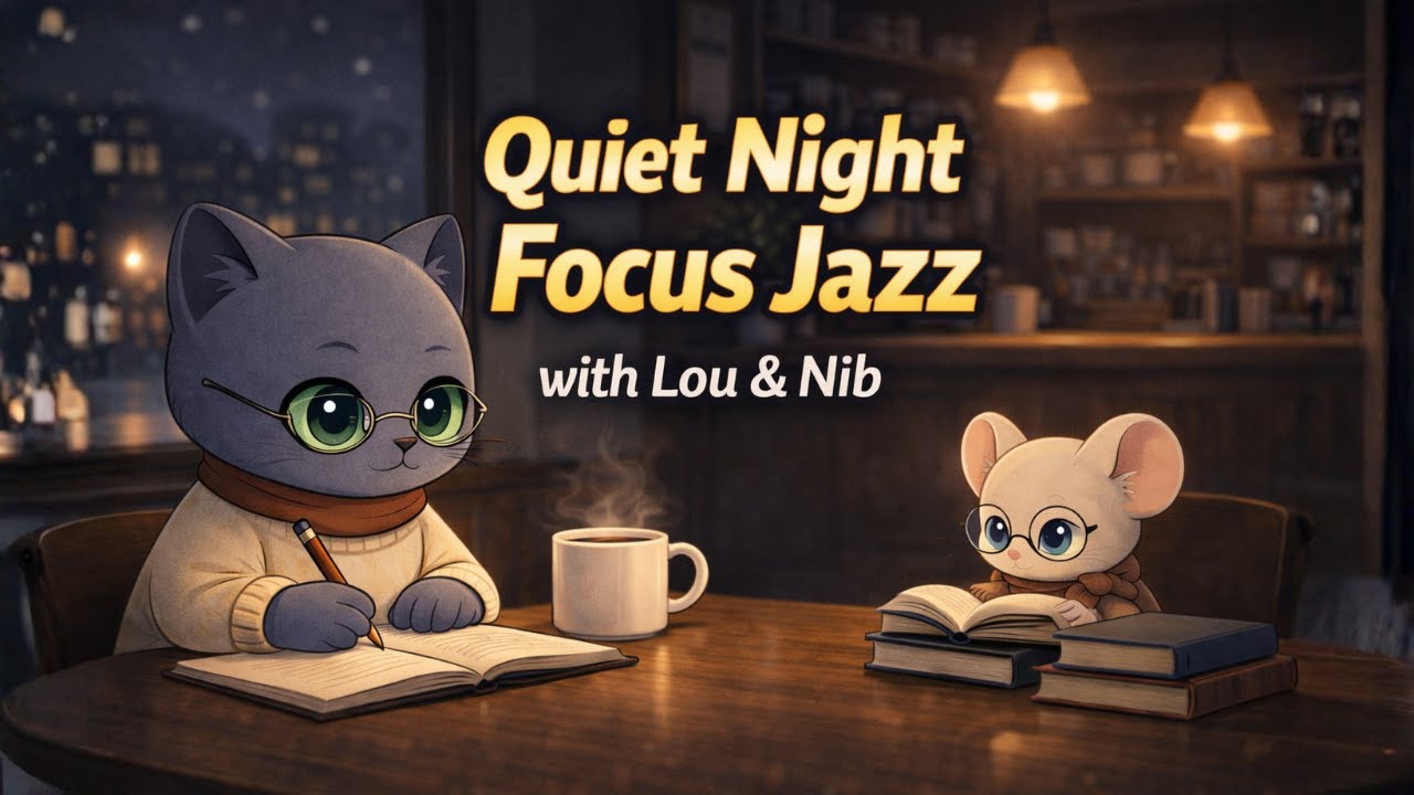 Quiet Night Focus Jazz ☕ Smooth Jazz for Studying, Working & Late Night