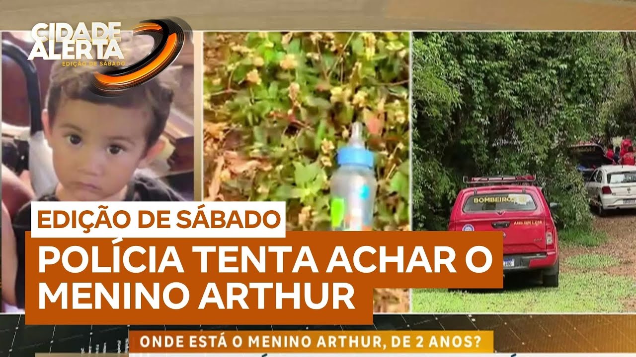 Caso Arthur: Polícia Civil do Paraná faz varredura após sangue ser encontrado em região de mata