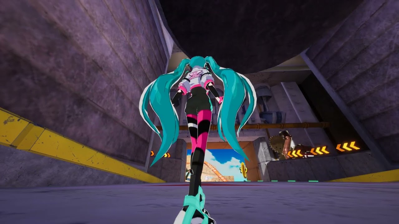 ソニックレーシングCW　初音ミク(セルシェーディングMOD)　平面化　フォトモード