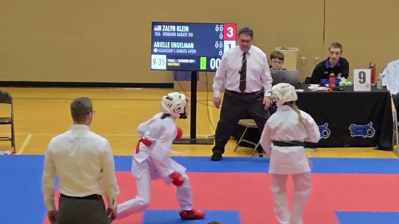 2026 Indiana State Championship 12-13 yr Female Kumite Novice