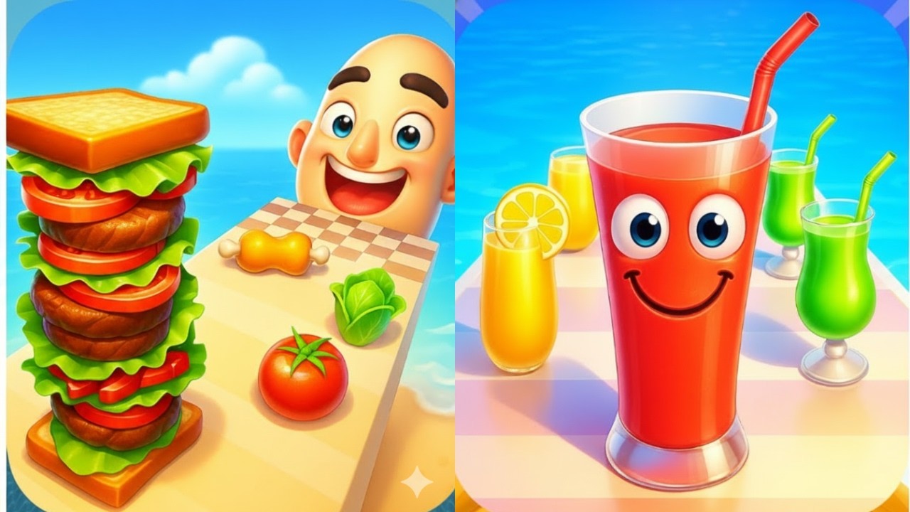 Juice Run vs Sandwich Run – Ultimate Food Run Showdown