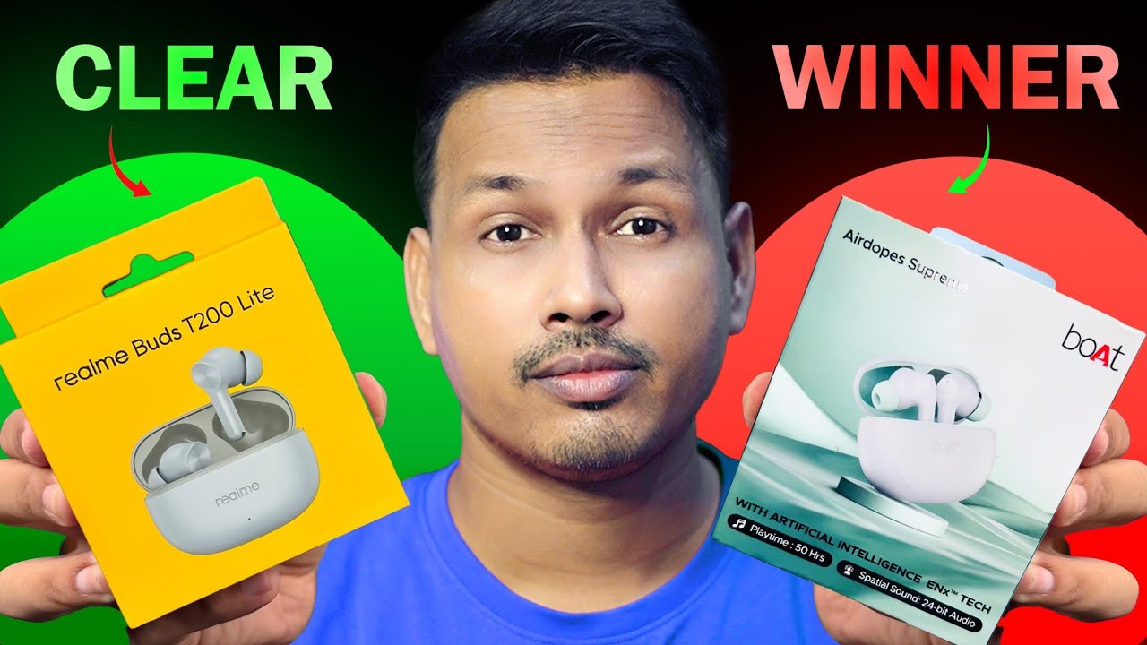 Realme Buds T200 Lite Vs Boat Airdopes Supreme/300 Detailed Comparison || Best TWS Under ₹1000