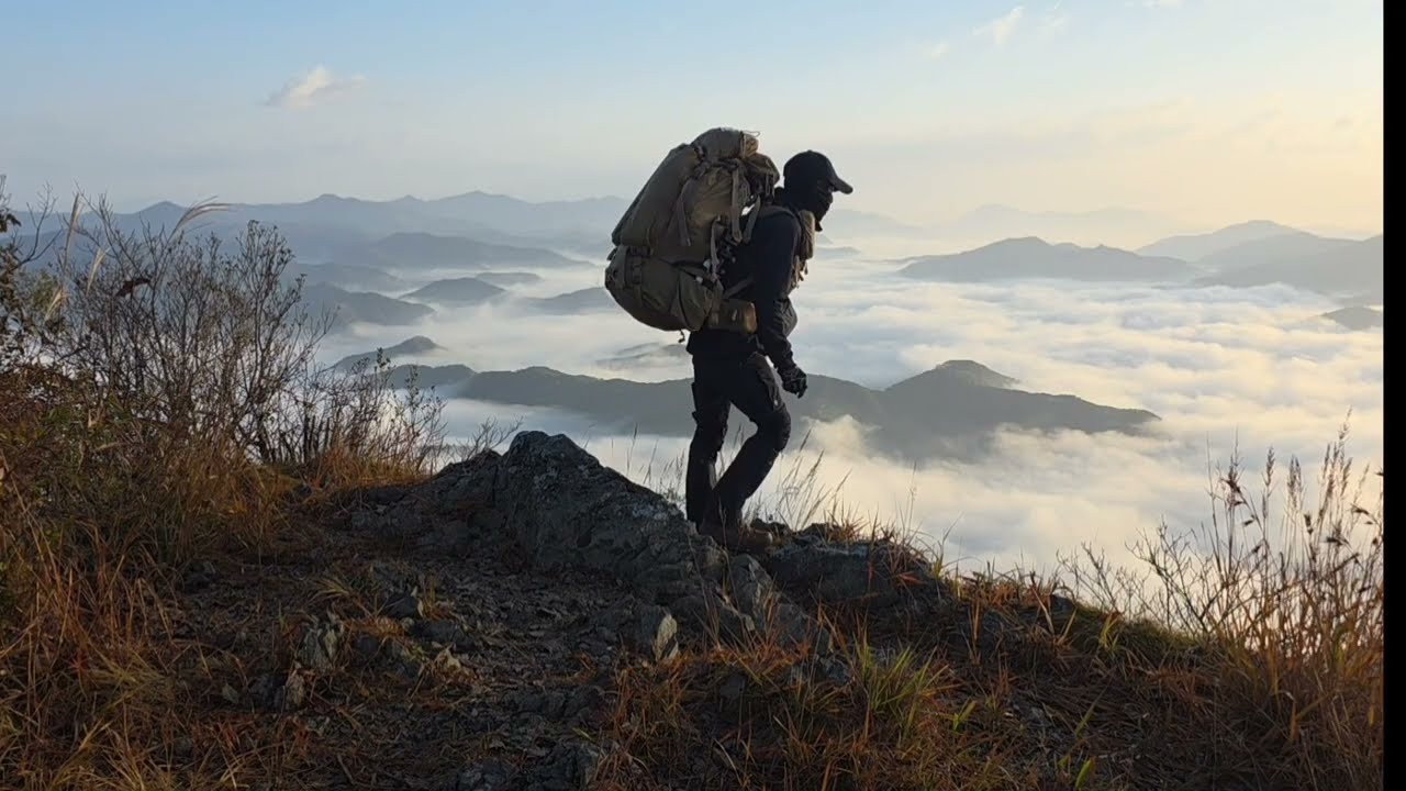#추월산 백패킹 운해 떡국 명당 ㅎㅎ