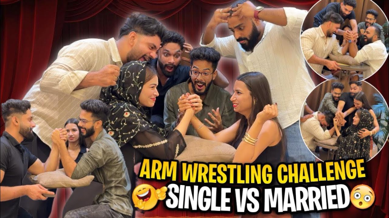 Arm Wrestling Challenge😨Single VS Married | Arsu hua Behosh | AALTU FALTU |
