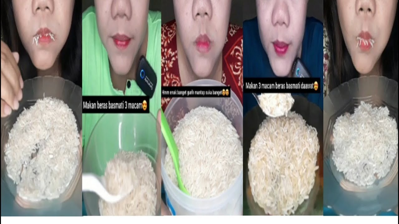 DYMA | ASMR RAW RICE EATING| Compilation Vidios Raw Rice | asmrrawrice |asmrrawriceeating|asmrsounds