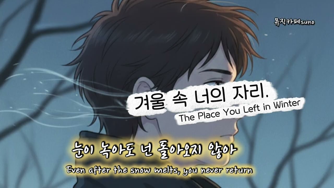 눈이 녹아도 넌 돌아오지 않아. Even after the snow melts, you never return. #겨울발라드 #이별노래#후회노래#winter#sadballad