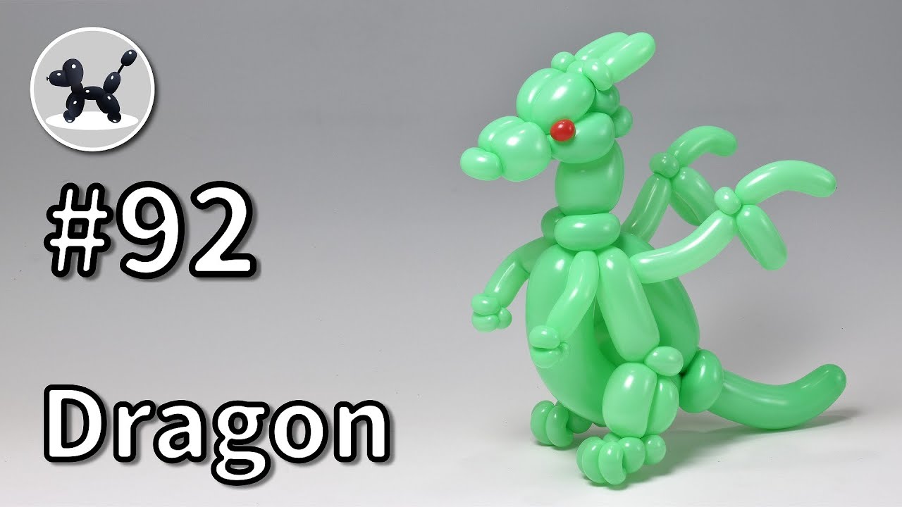 Dragon - How to Make Balloon Animals #92 / バルーンアートの作り方 #92 (ドラゴン)