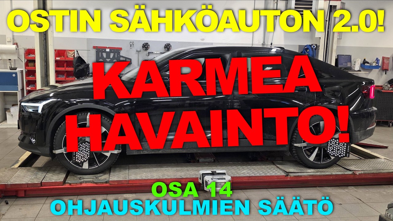 Ostin sähköauton 2.0 #14 Ohjauskulmien säätö (Polestar 2)