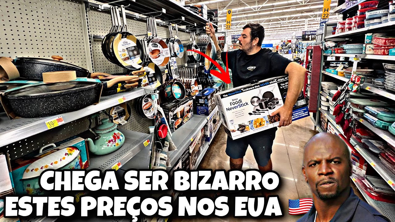 EQUIPANDO A CASA NOVA COM COISAS DE POBRE NOS EUA (WALMART GIGANTE)