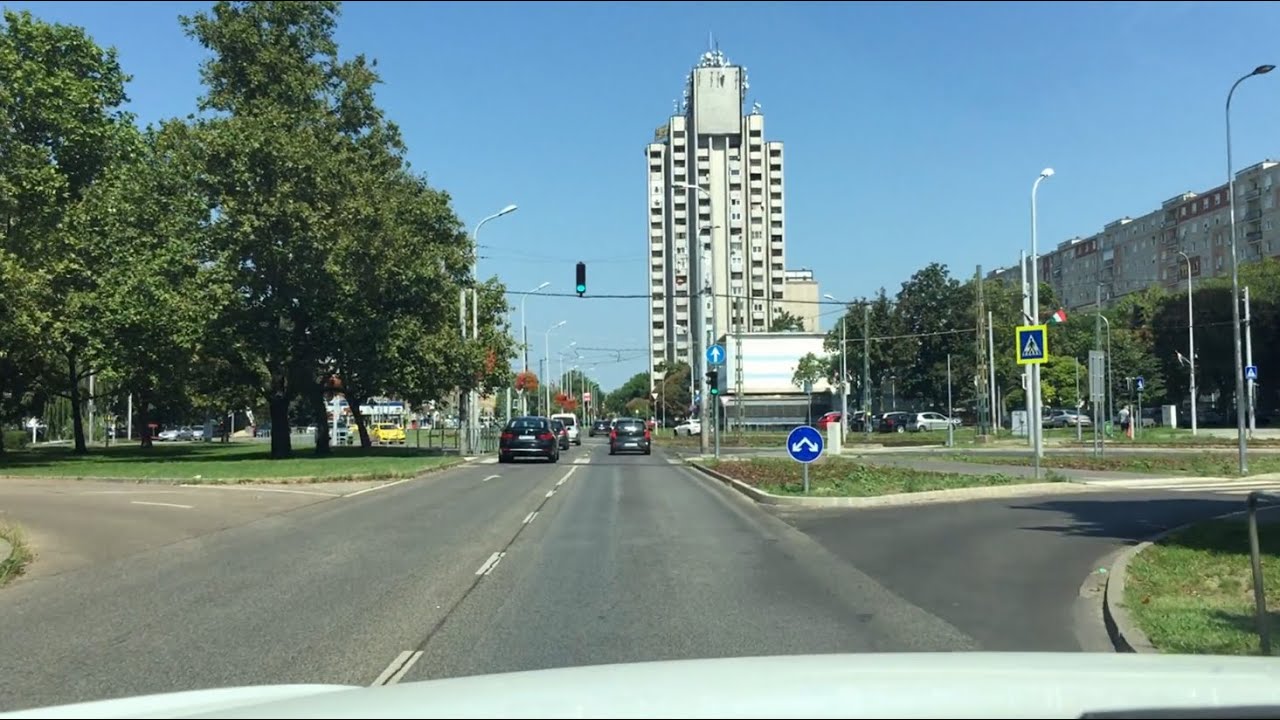 Driving in Budapest: Zugló - ÚJPALOTA - M0