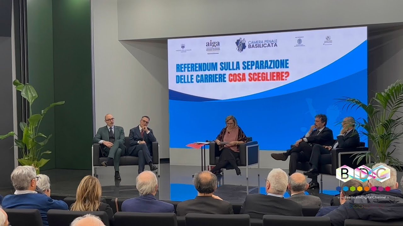 GIUSTIZIA, A POTENZA CONFRONTO SULLA SEPARAZIONE DELLE CARRIERE 