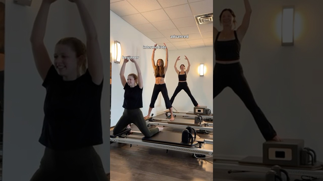 1 exercise, 3 different difficulties! #reformer #pilates #reformerworkout #pilatesworkout #fitness