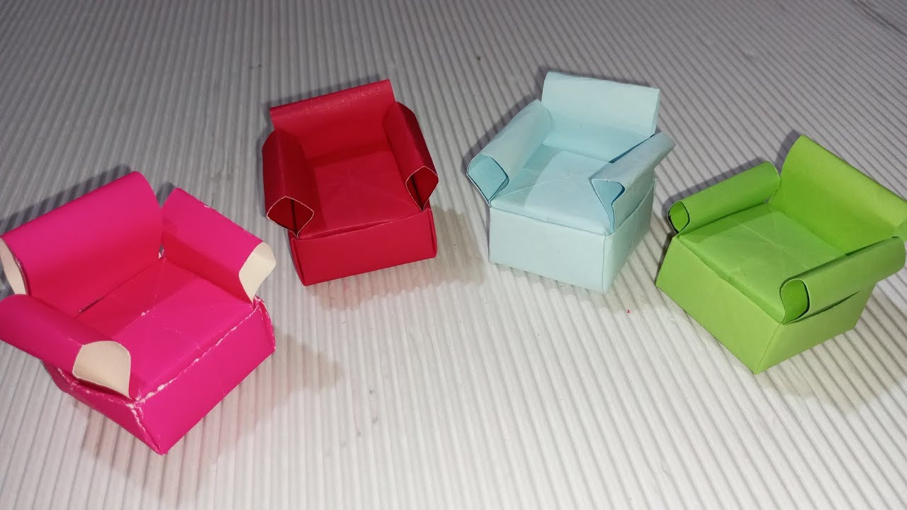 Cómo hacer un sofá de origami facil y rápido 