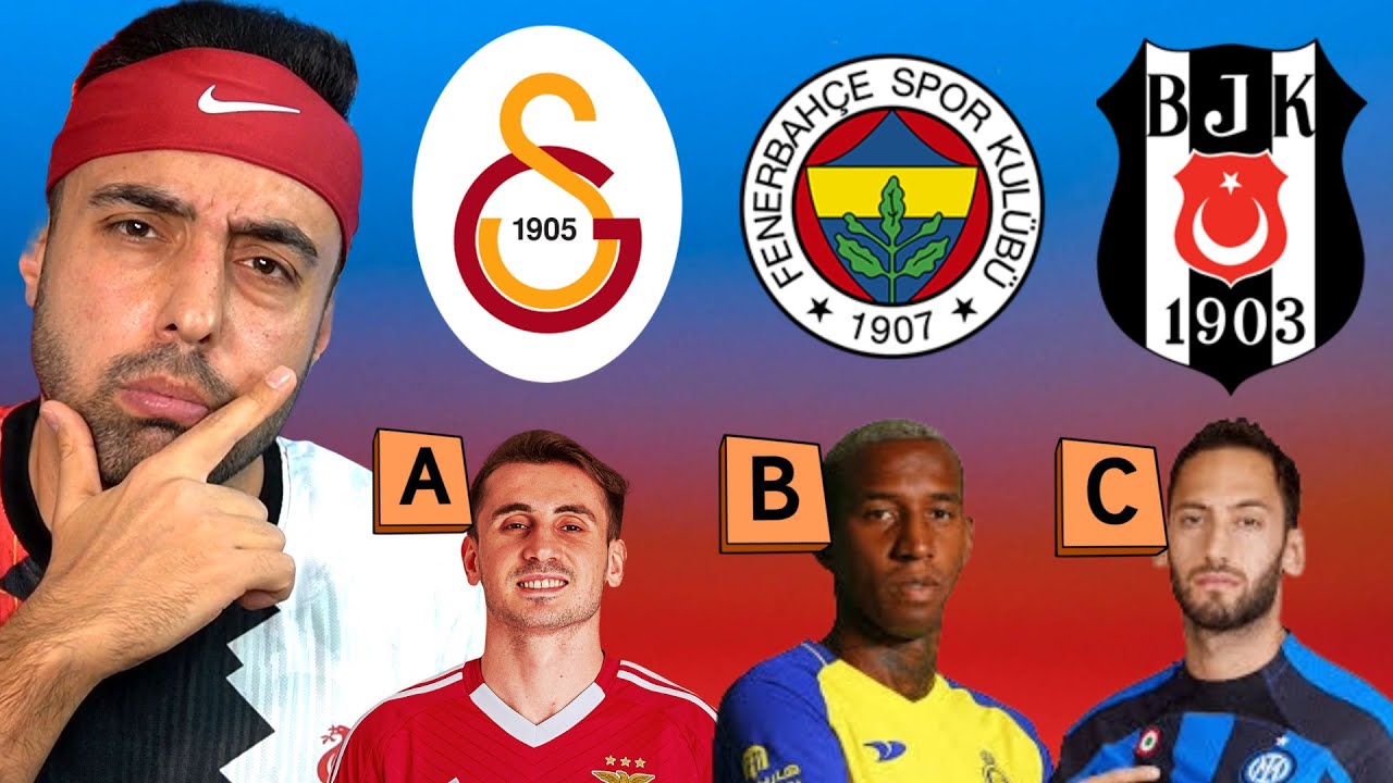 HANGİ FUTBOLCU 3 KUL&Uuml;PTE DE OYNADI ? FUTBOL BULMACA &Uuml;MİDİ !