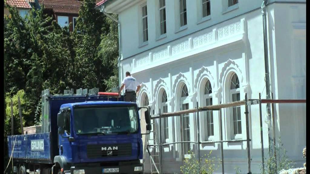 Friedenspalast Erfurt: Gerüstabbau - Peace Palace Erfurt, scaffolding comes off