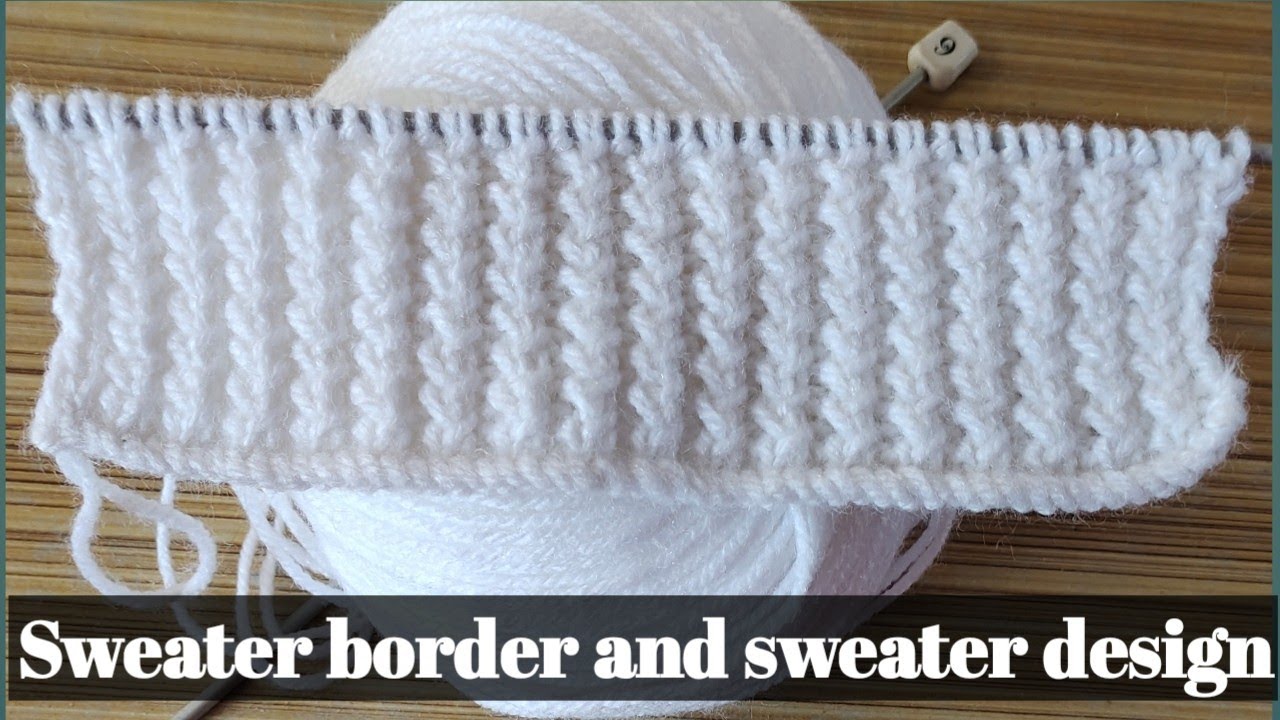 Beautiful sweater border||You can add this border to any sweater||Beautiful and easy border