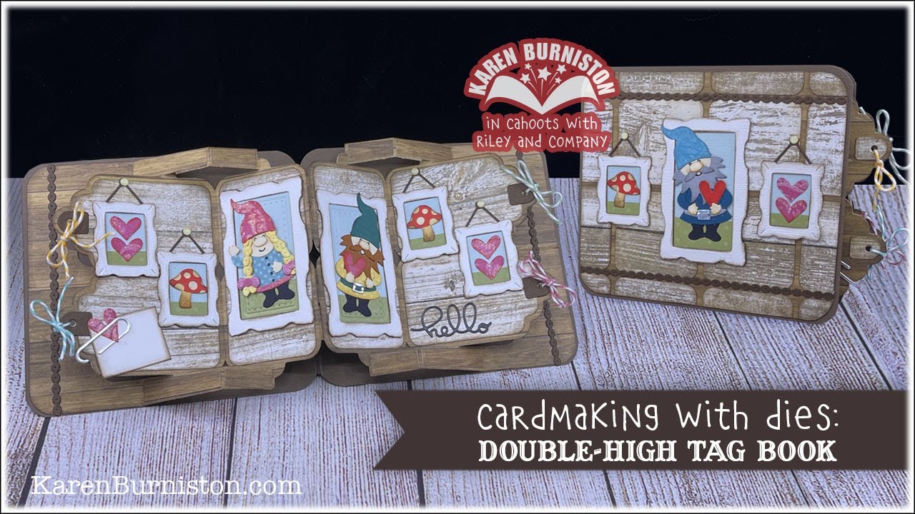 Изготовление карт с помощью штампов: книга Double High Tag