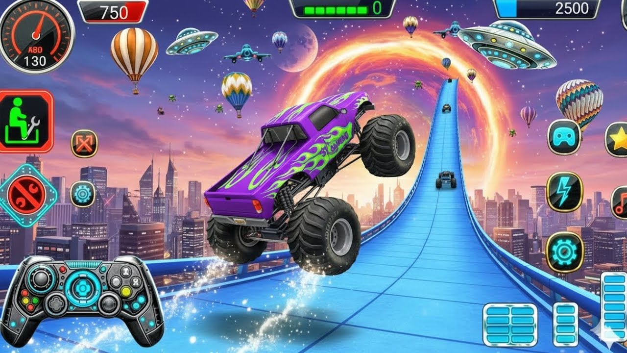 Ultimate Monster Truck Stunts 2026: Mega Ramp Racing 3D 🏆🚀