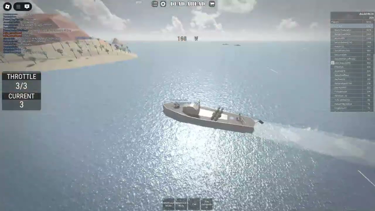 Roblox Dead Ahead - PT Boat Wars (November 5th 2025)