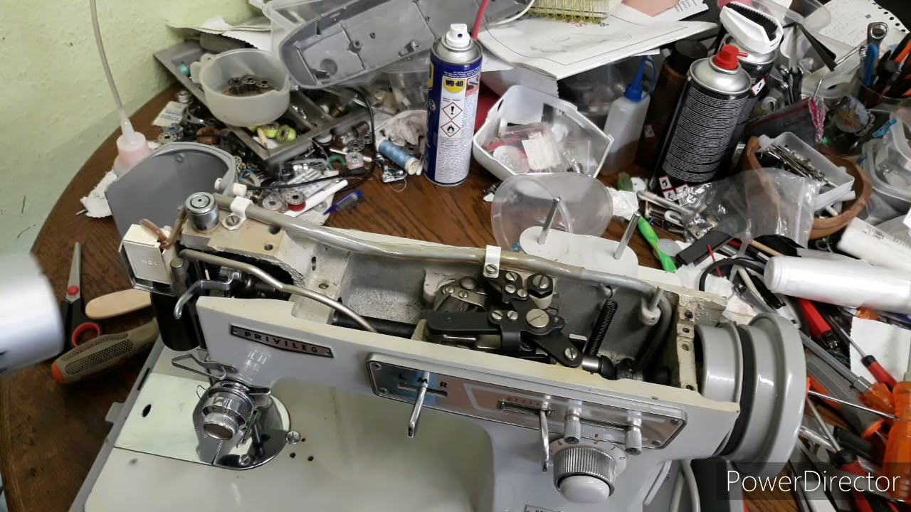 Privileg Nähmaschine voll Zick Zack Modell 888 صيانة وإصلاح عام للماكينة من الألف إلى ألياء